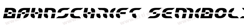 Bahnschrift SemiBold字体转换